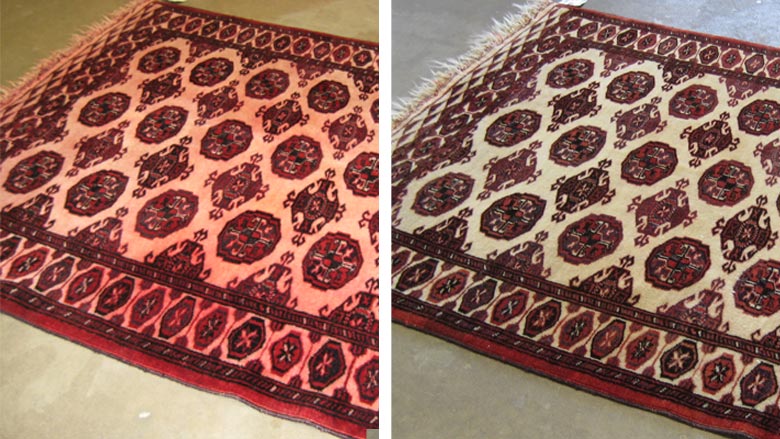 Turkoman handwoven wool rug