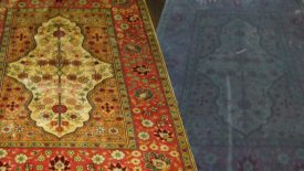 Turkish Hereke handwoven silk rug