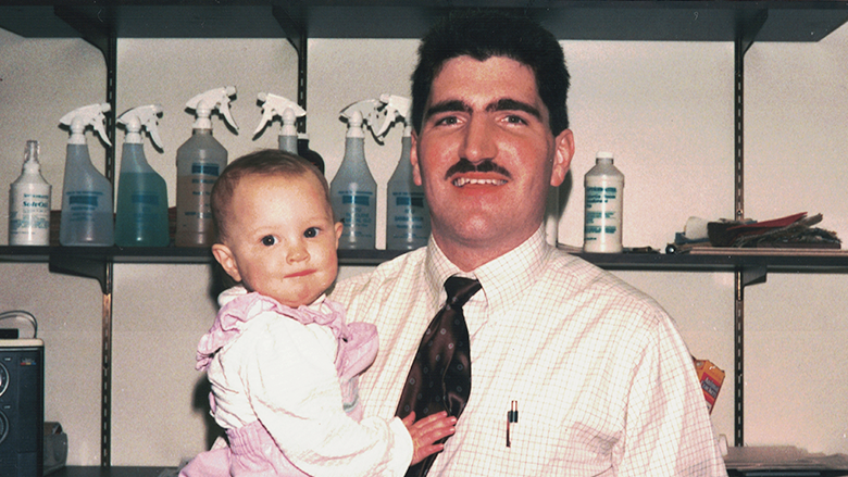 Amanda Stichter and her father