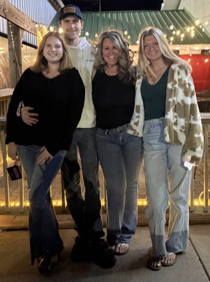 Meredith Truitt with her son, daughter and daughter-in-law