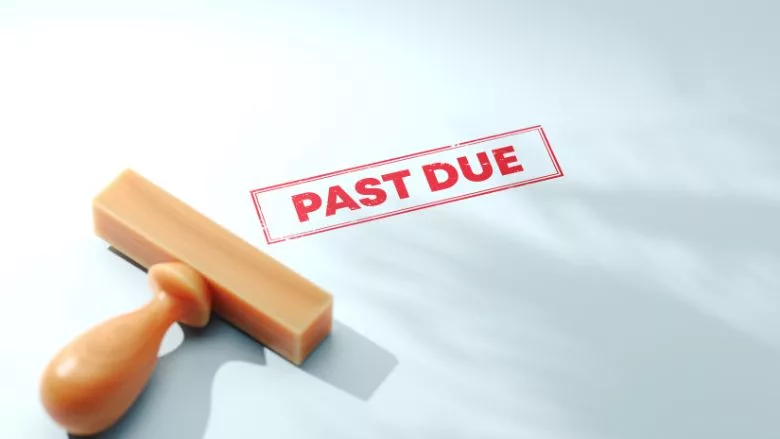 Past Due Stamp