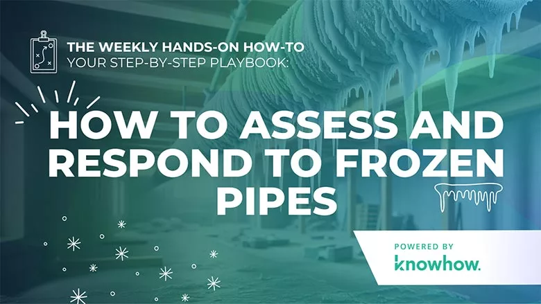 How to Assess and Respond to Frozen Pipes