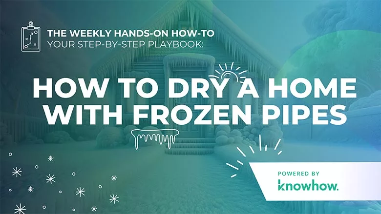 How to Dry a Home with Frozen Pipes