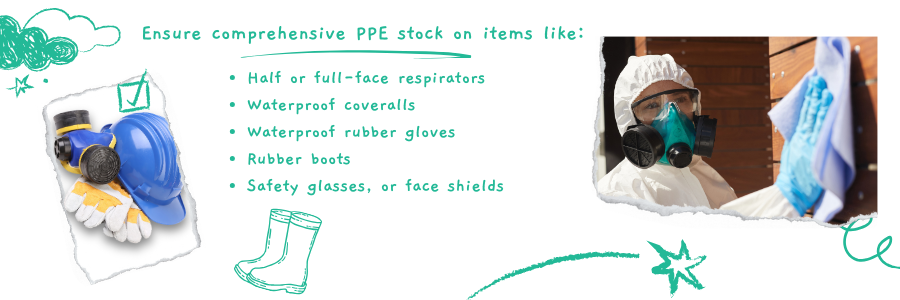 ensure comprehensive PPE stock