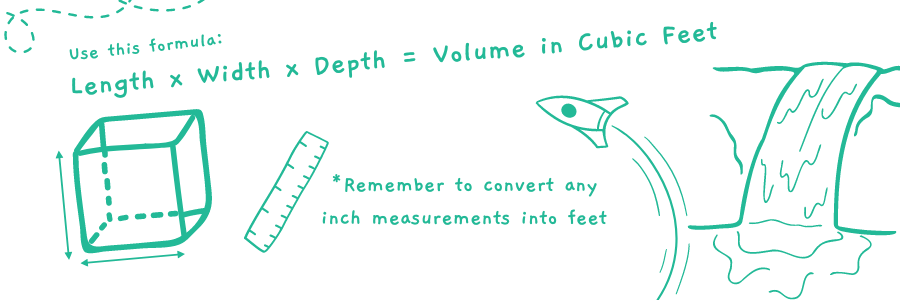 formula for volume in cubic feet