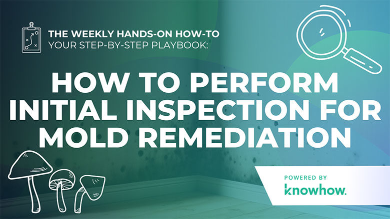 Weekly Hands-On How-To: How to Perform Initial Inspection for Mold Remediation