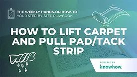 Weekly Hands-On How-To: How to Lift Carpet and Pull Pad/Tack Strip