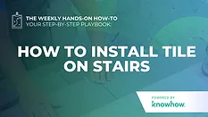 Weekly Hands-On How-To: How to Install Tile on Stairs