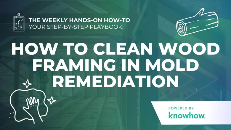 Weekly Hands-On How-To: How to Clean Wood Framing in Mold Remediation