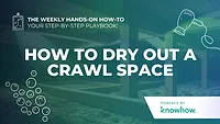 Weekly Hands-On How-To: How To Dry Out a Crawl Space Weekly Hands-On How-To: How To Dry Out a Crawl Space
