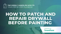 Weekly Hands-On How-To: How To Patch and Repair Drywall Before Painting