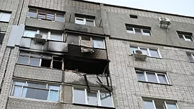 extinguished fire in an apartment building