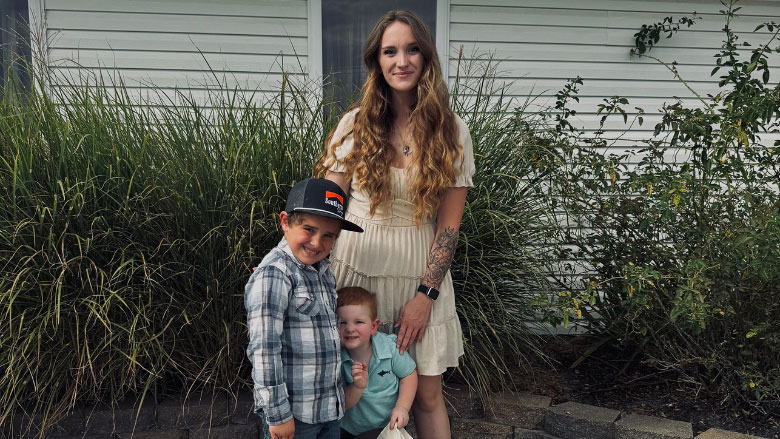 Kaylin with her family