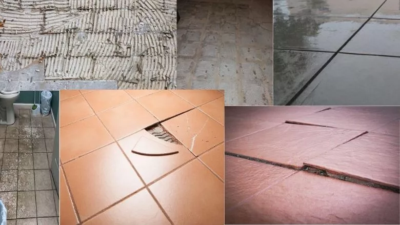 damaged tile
