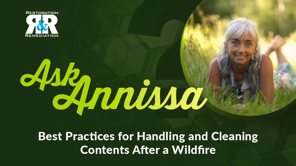 Ask Annissa: Best Practices for Handling and Cleaning Contents After a Wildfire