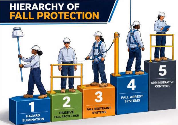 hierarchy of fall protection controls