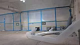 Asbestos removal in a factory 