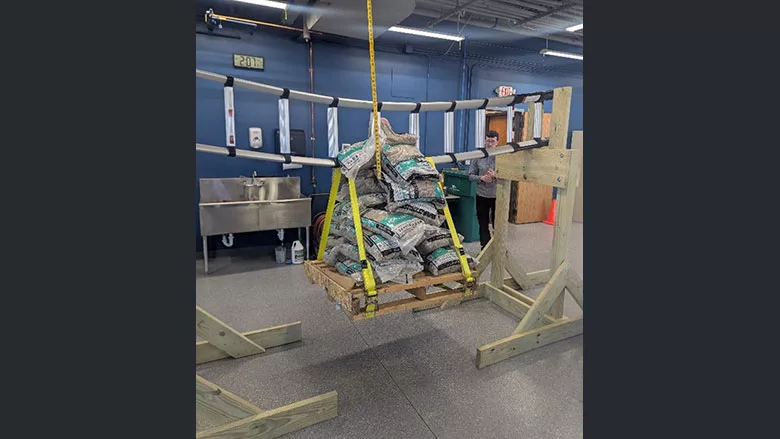 W.steps PRIME ladder undergoing load testing