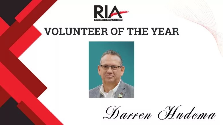 Darren Hudema, the 2026 RIA Volunteer of the Year