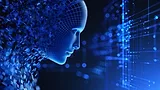 Human Face Avatar with AI Artificial Intelligence and Digital Grid