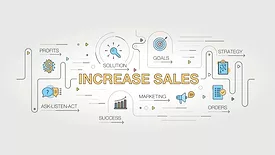 Increase Sales banner and icons 