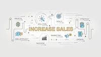 Increase Sales banner and icons 