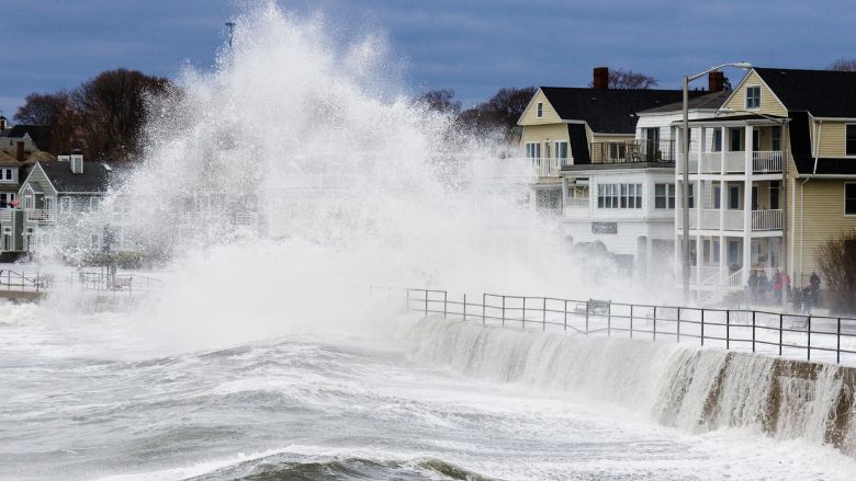 Nor-easter at Boston north shore
