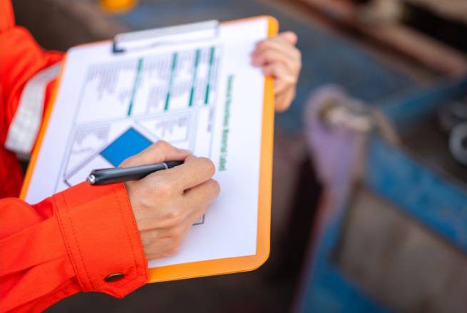 Checking the chemical hazardous material form