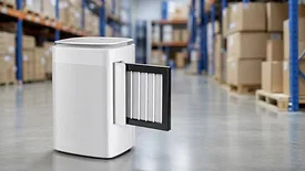 a crisp close-up of the LGR dehumidifier HAF filter