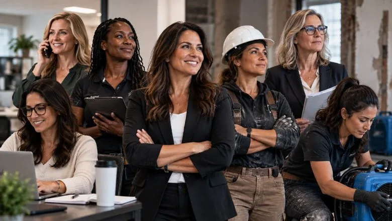 Women across a variety of roles in the restoration industry