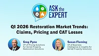 Ask the Expert - Q1 2026 Restoration Market Trends: Claims, Pricing and CAT Losses Ask the Expert - Q1 2026 Restoration Market Trends: Claims, Pricing and CAT Losses